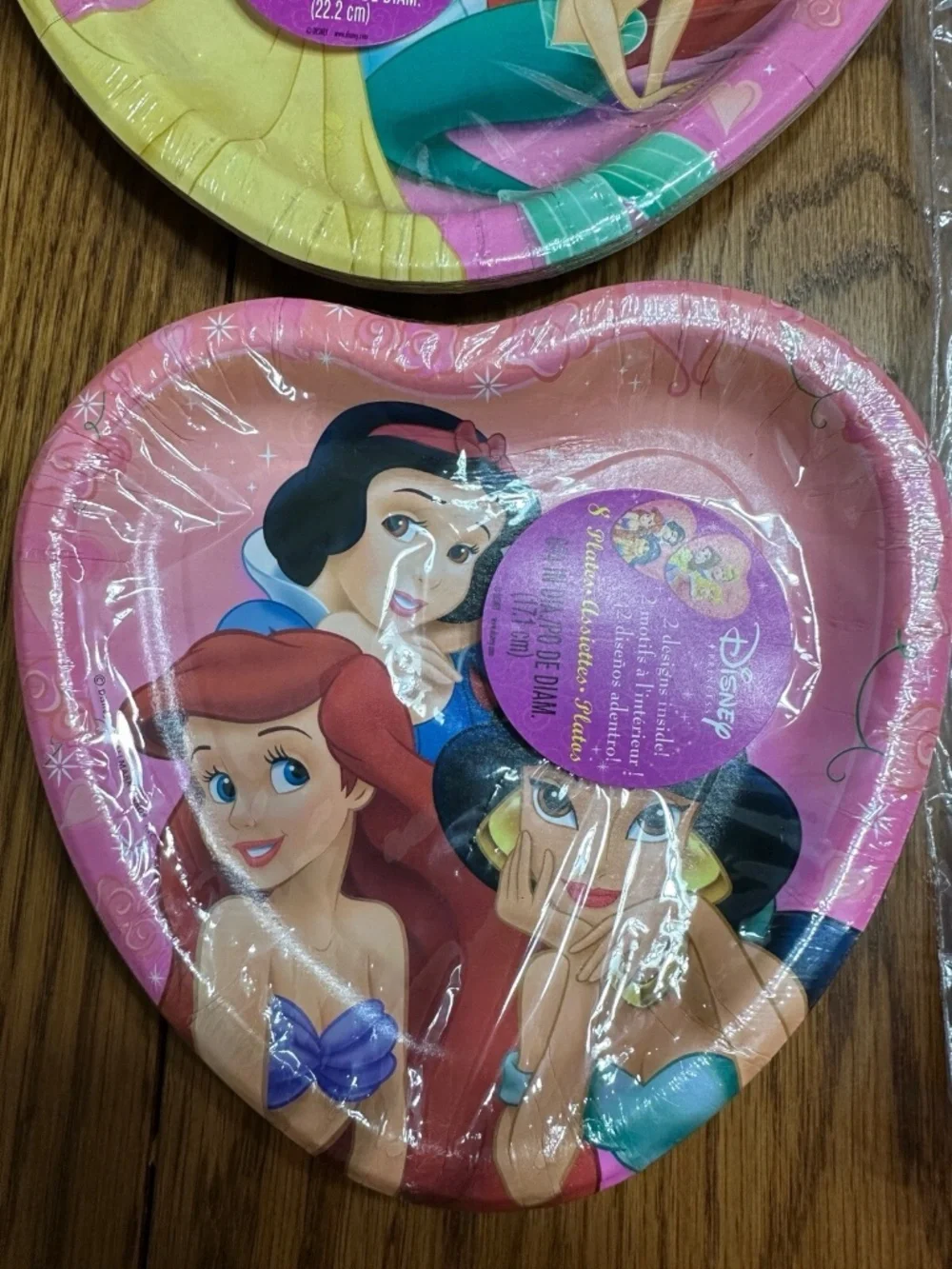 Disney Princess VTG 2004 Birthday Party Supplies Lot Hallmark Heart Plate Napkin
